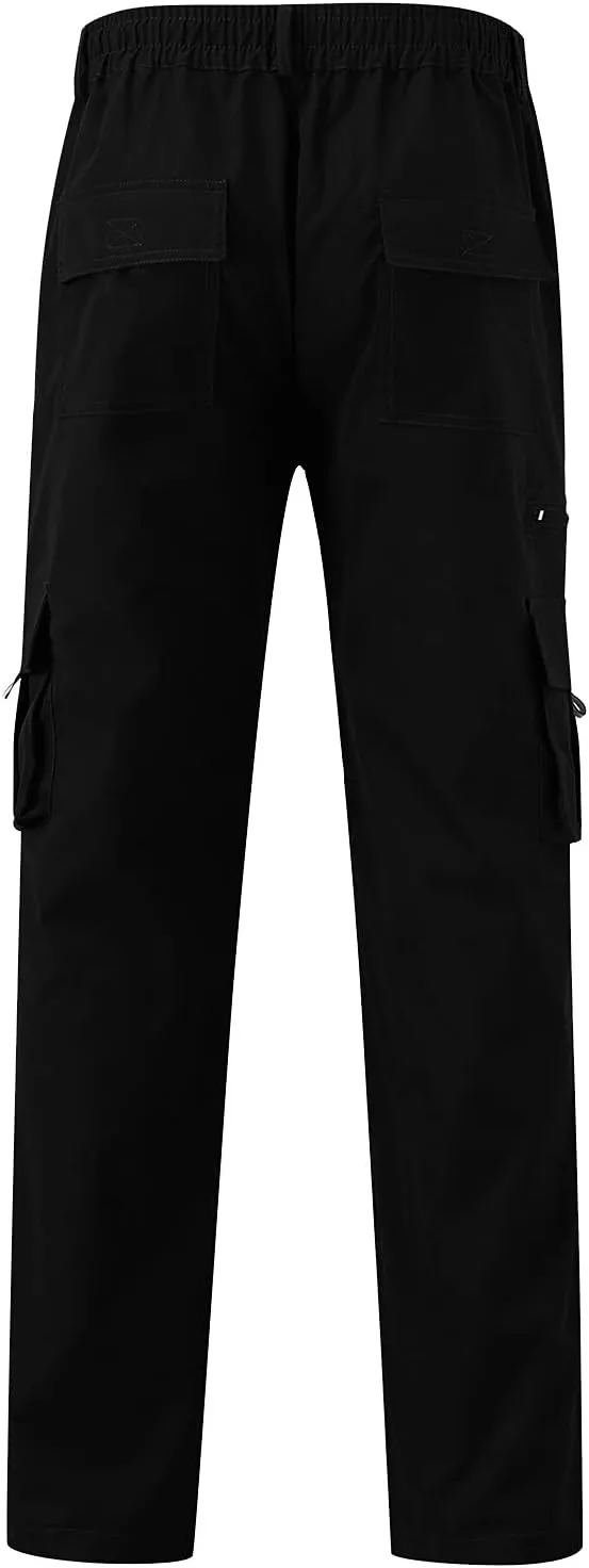 Mens Workout Cargo Sweatpants Sports Work Pants Running Mens Jogger Sweatpants Quick Dry Hiking Trousers Cargo Pants