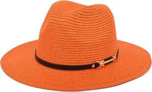 Outdoors Caps for Ladies Big Brim Straw Hat Panama Jazz Hat Fedora Ladies Beach Travel Sun Hat Fisherman Hat