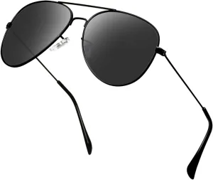 Polarized Aviator Sunglasses for Men/Women Metal Mens Sunglasses Driving Sun Glasses