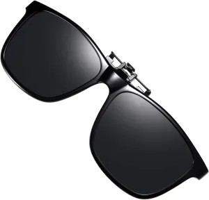 Polarized Clip-on Sunglasses Anti-Glare UV Protection Driving Sun Glasses Over Prescription Glasses