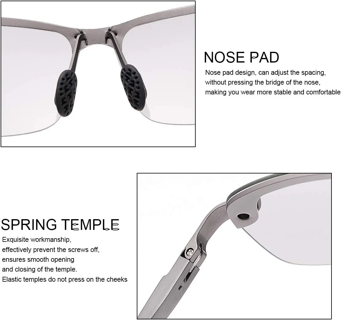 Polarized Photochromic Driving z87 Sunglasses for Men Day Night Safety Glasses