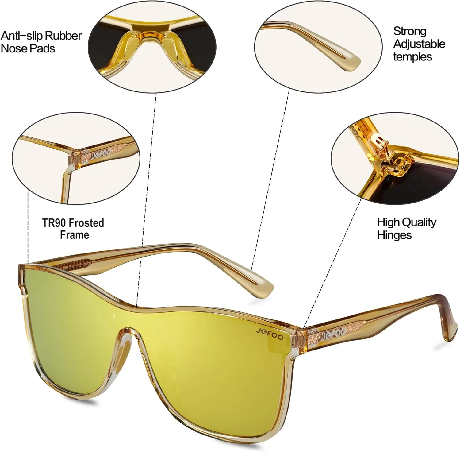 Polarized Sunglasses Men Trendy Mirrored shades Women Reflective Sun Glasses UV Protection