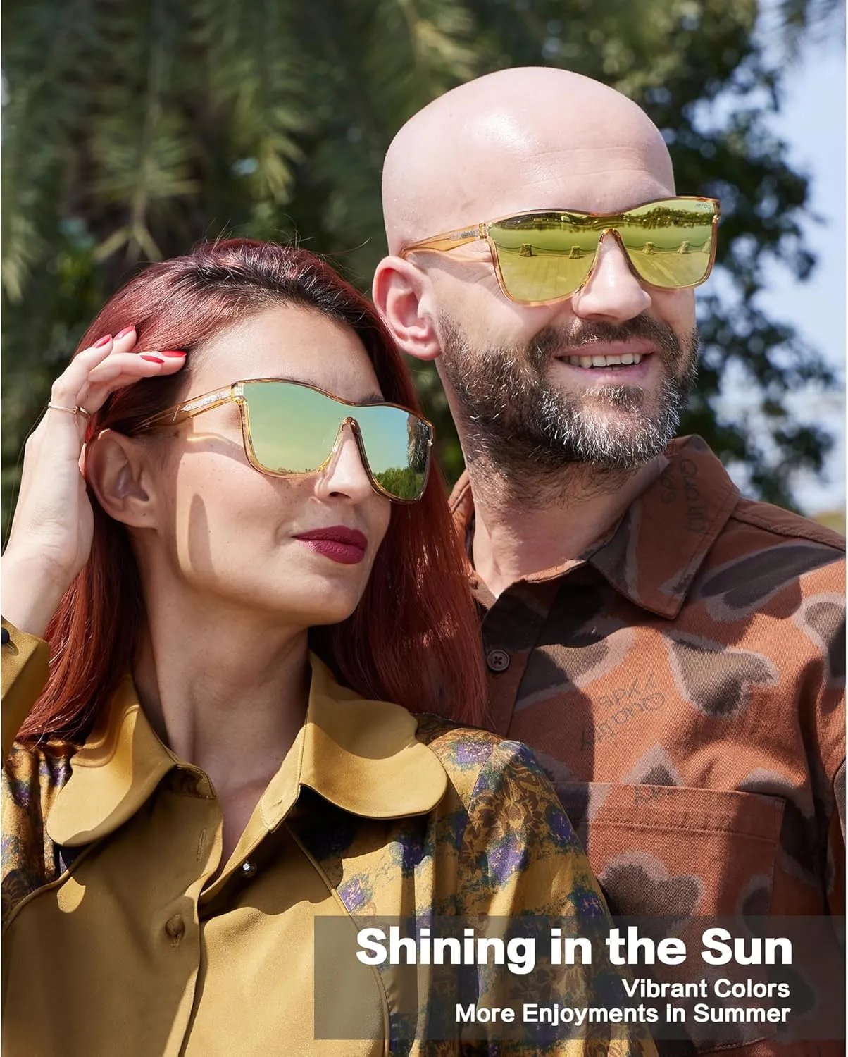 Polarized Sunglasses Men Trendy Mirrored shades Women Reflective Sun Glasses UV Protection