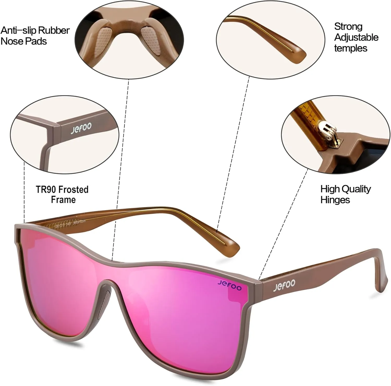 Polarized Sunglasses Men Trendy Mirrored shades Women Reflective Sun Glasses UV Protection