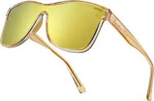 Polarized Sunglasses Men Trendy Mirrored shades Women Reflective Sun Glasses UV Protection