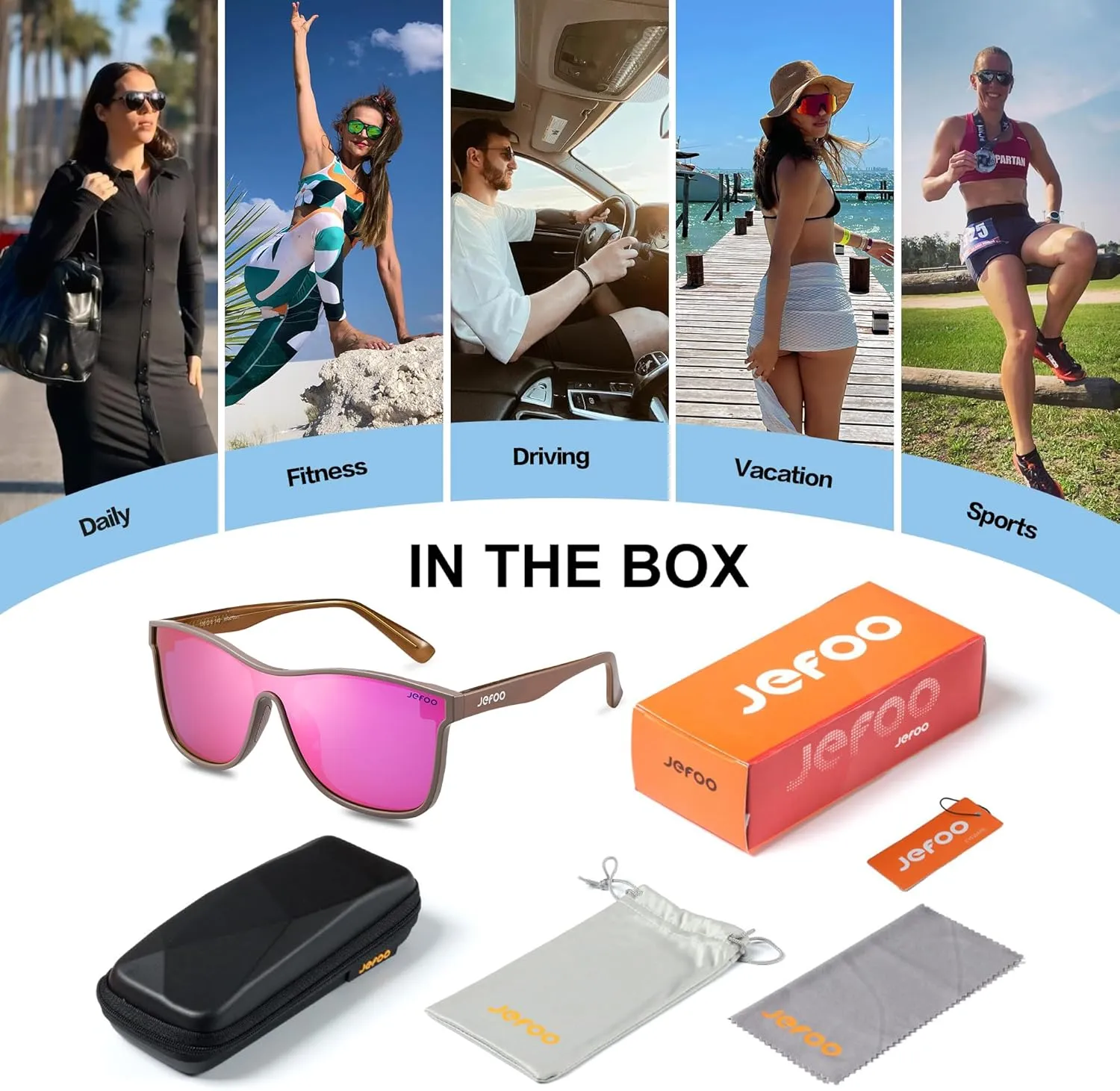 Polarized Sunglasses Men Trendy Mirrored shades Women Reflective Sun Glasses UV Protection