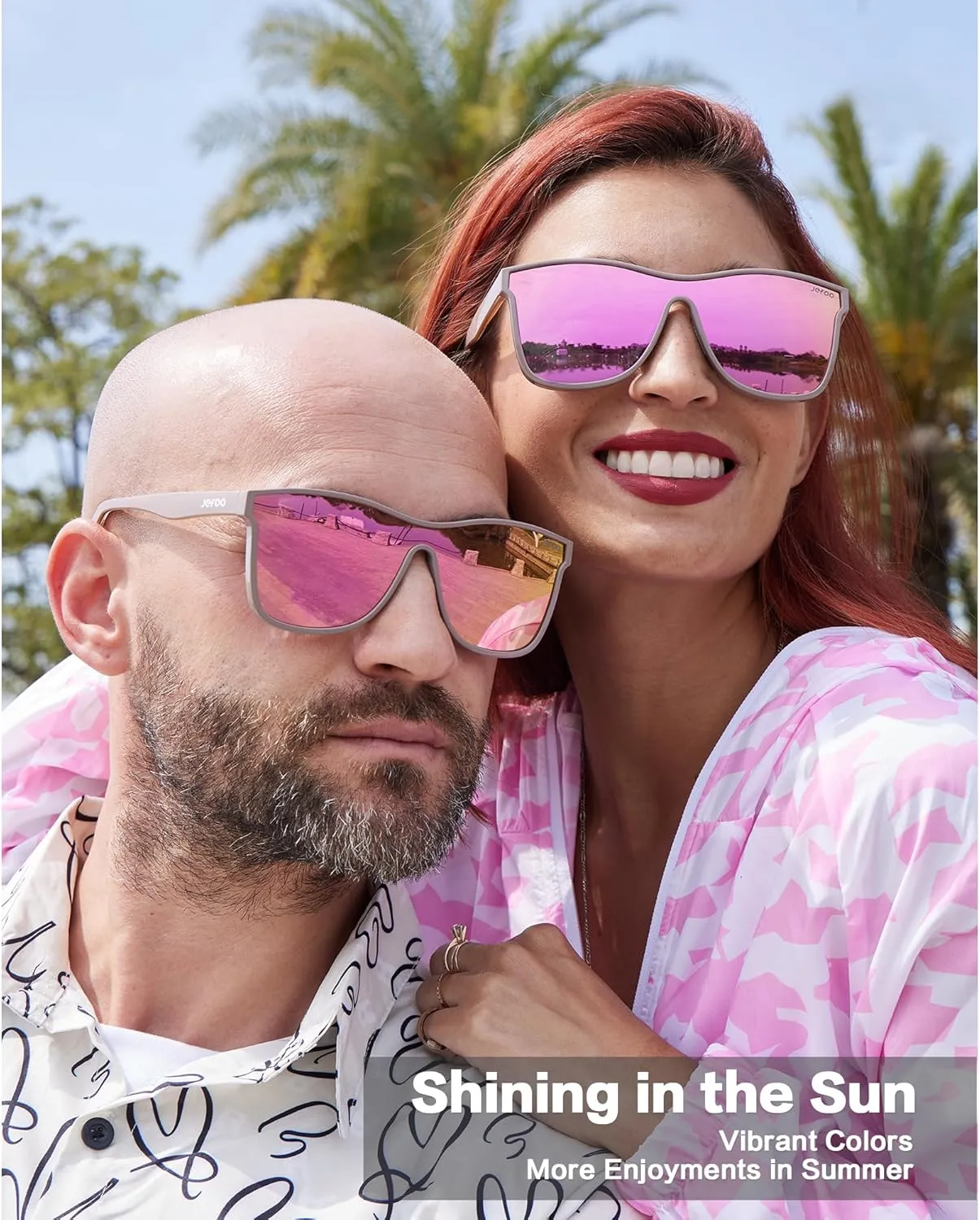 Polarized Sunglasses Men Trendy Mirrored shades Women Reflective Sun Glasses UV Protection