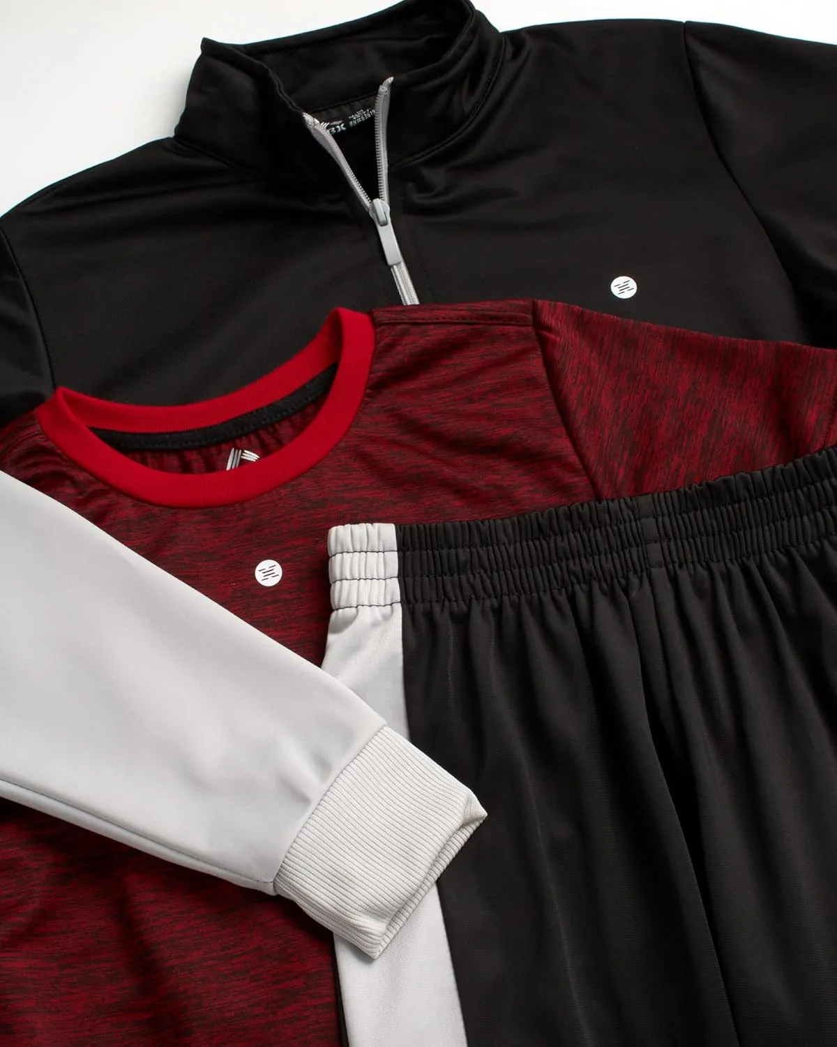 RBX Boys' Jogger Set - 3 Piece Tricot Sweatshirt, Sweatpants, and T-Shirt Tracksuit (8-12)