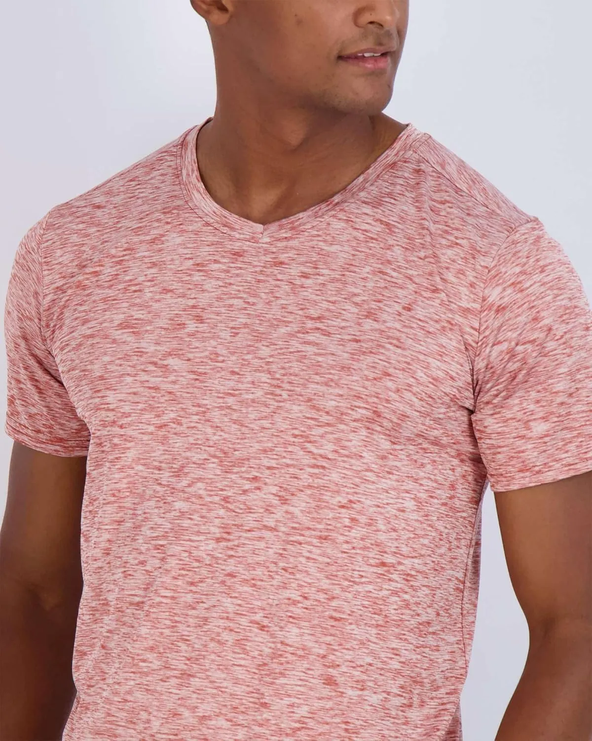 Real Essentials 5 Pack: Men’s V-Neck Dry-Fit Moisture Wicking Active Athletic Tech Performance T-Shirt