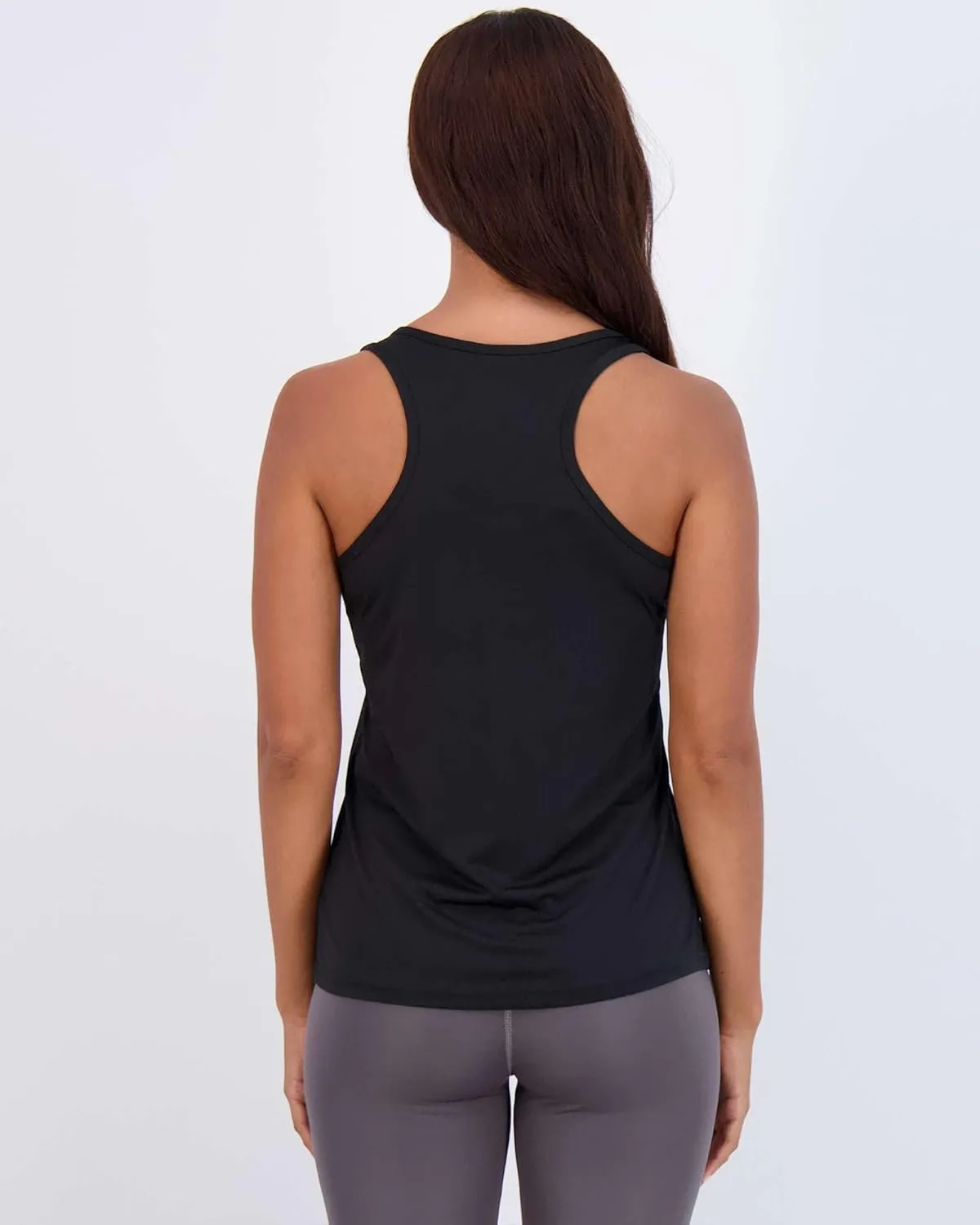 Real Essentials 5-Pack Women's Racerback Tank Top Dry-Fit Athletic Performance Yoga Activewear (Available in Plus Size)