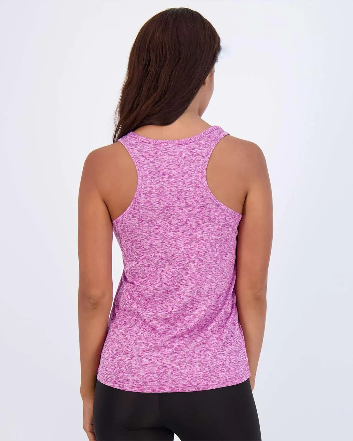 Real Essentials 5-Pack Women's Racerback Tank Top Dry-Fit Athletic Performance Yoga Activewear (Available in Plus Size)
