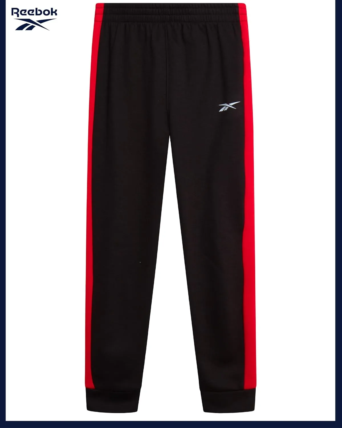Reebok Boys' Active Sweatsuit - 2 Piece Performance Fleece Zip Hoodie Sweatshirt and Jogger Sweatpants - Activewear Set, 8-14