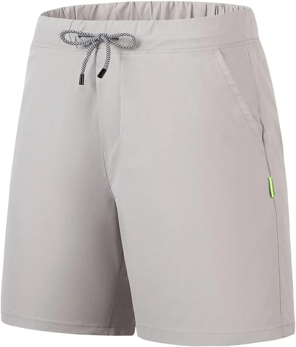 Running Gym Shorts Men Stretch Elastic Waist Casual Athletic Shorts Lightweight Track Fitness Quick Dry Sports Shorts