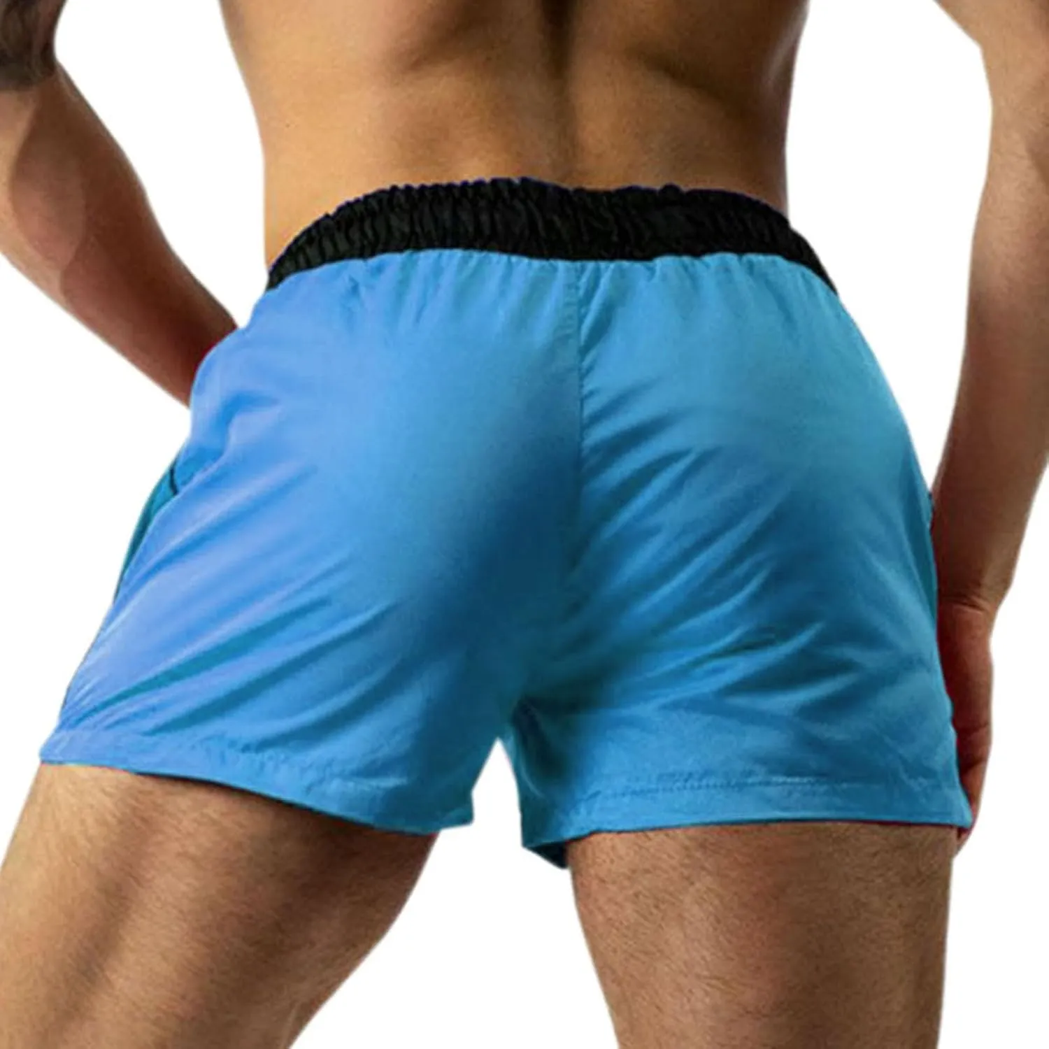 Running Shorts Men Casual Summer Shorts Quick Dry Athletic Shorts Elastic Waist Drawstring Shorts Loose Gym Shorts