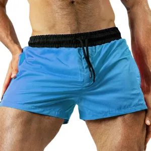 Running Shorts Men Casual Summer Shorts Quick Dry Athletic Shorts Elastic Waist Drawstring Shorts Loose Gym Shorts