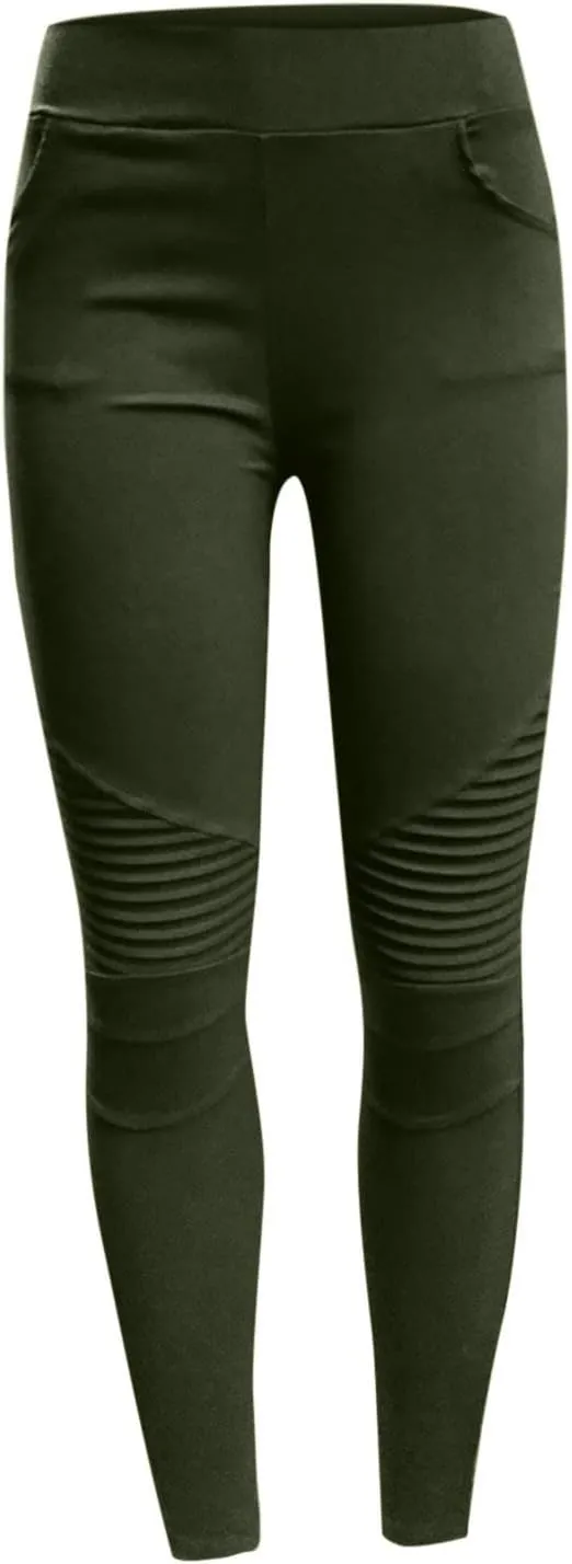 SMIDOW High Waisted Leggings for Women Plus Size Seamless Scrunch Butt Gym Yoga Pants Stretch Pull-on Jeggings Activewear