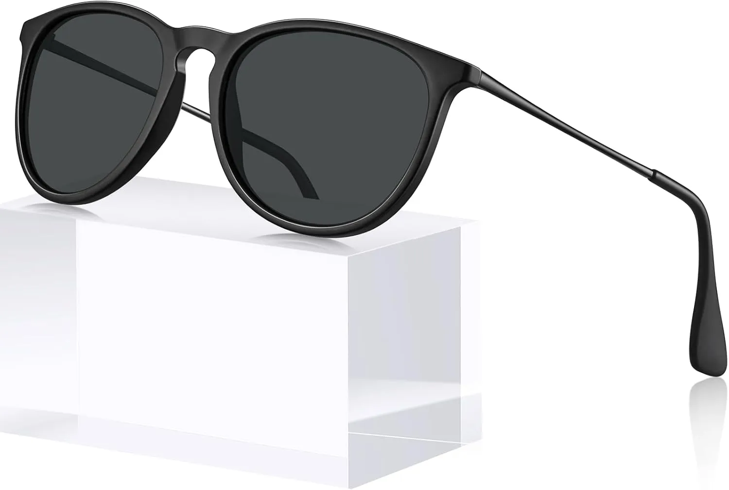 STGATN Vintage Round Sunglasses for Women Polarized UV Protection, Trendy Retro Designer Style ST028