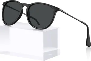 STGATN Vintage Round Sunglasses for Women Polarized UV Protection, Trendy Retro Designer Style ST028