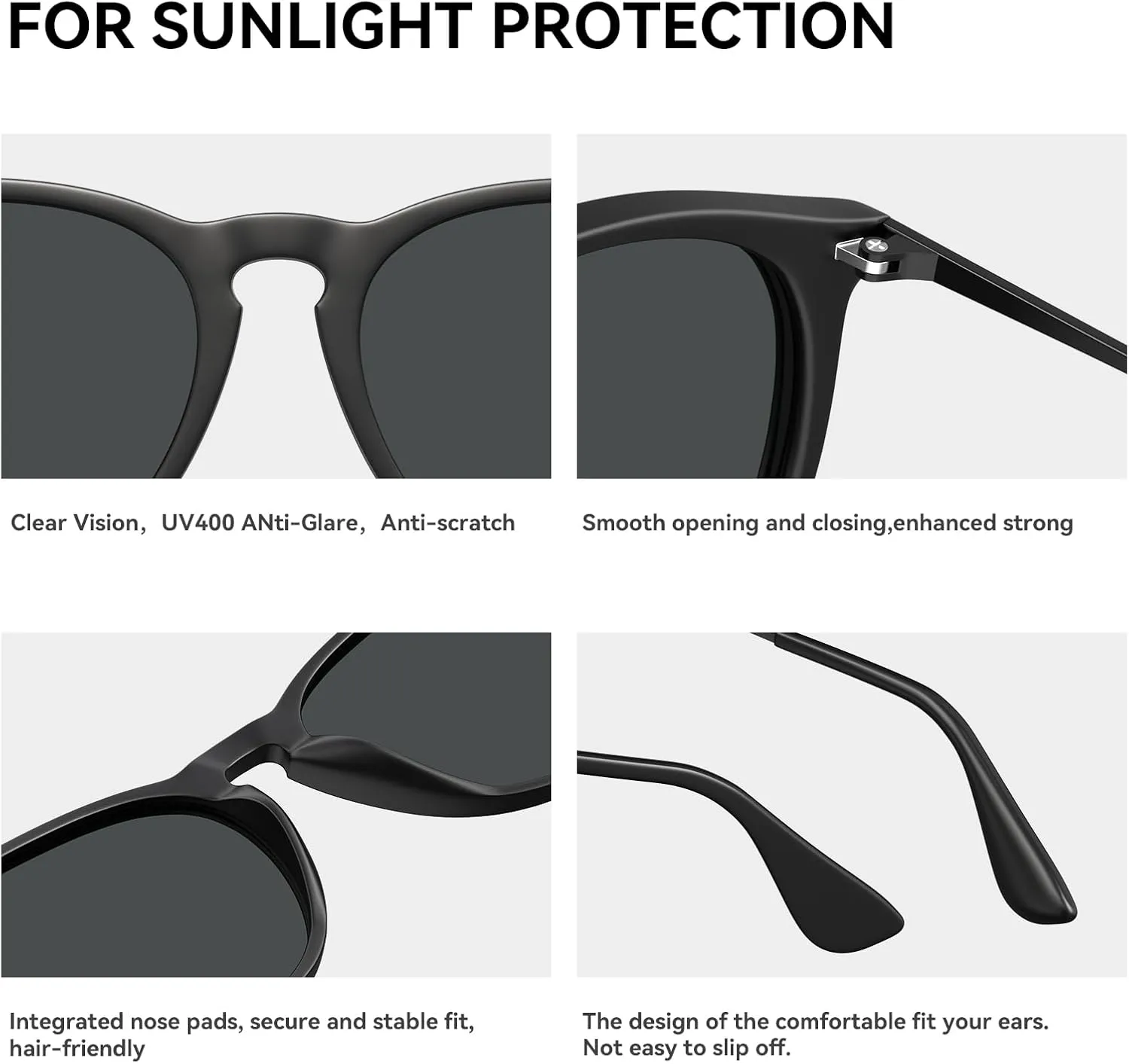 STGATN Vintage Round Sunglasses for Women Polarized UV Protection, Trendy Retro Designer Style ST028