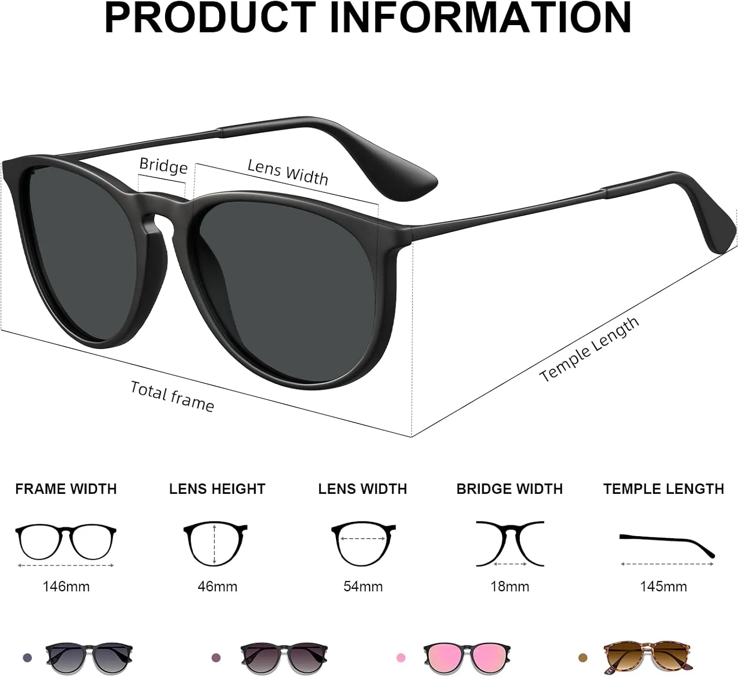 STGATN Vintage Round Sunglasses for Women Polarized UV Protection, Trendy Retro Designer Style ST028