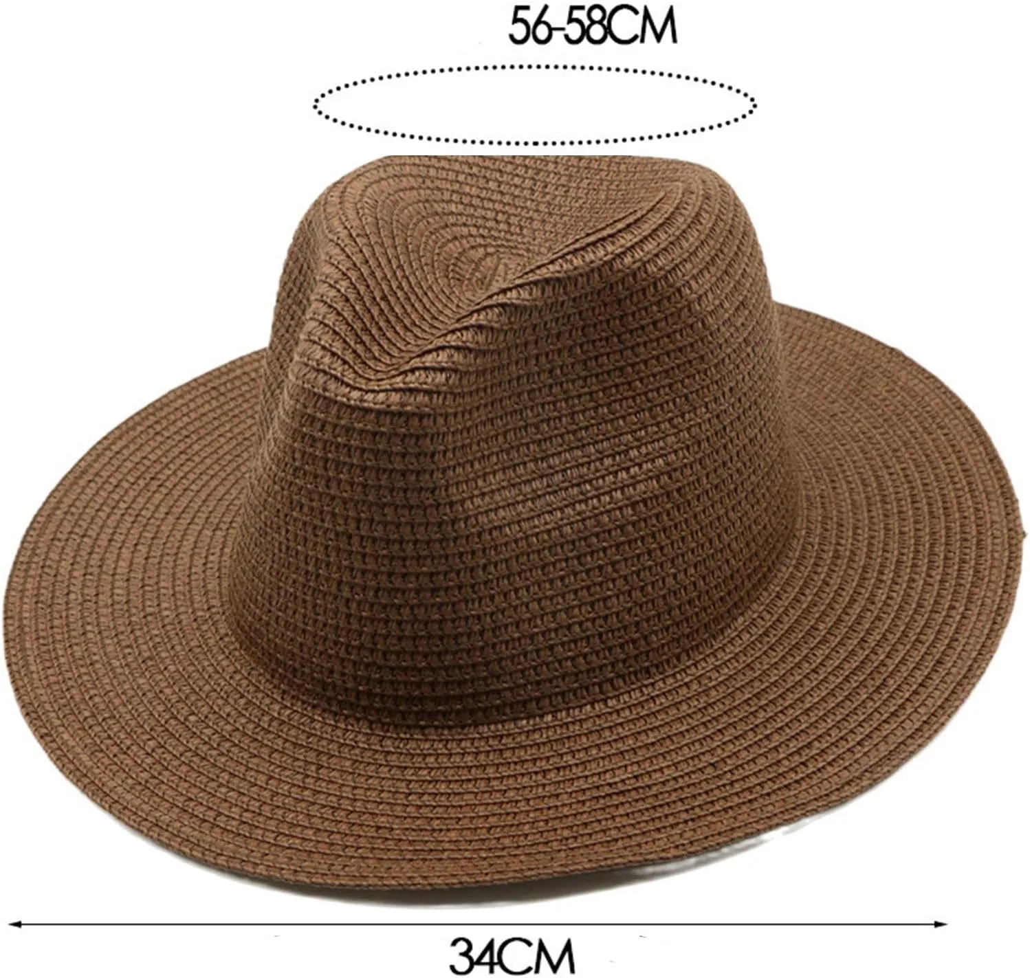 Straw Sun Hatin Wide Brim for Summer Sunshine Beach Trip Casual Outdoor Travel Hiking Camping