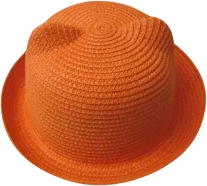 Summer Childrens Straw Visor Hat Wide Brim Floppy Beach Sun Hats UV Protection PUF 50  Travel Cap Fashion Bucket Caps Baby