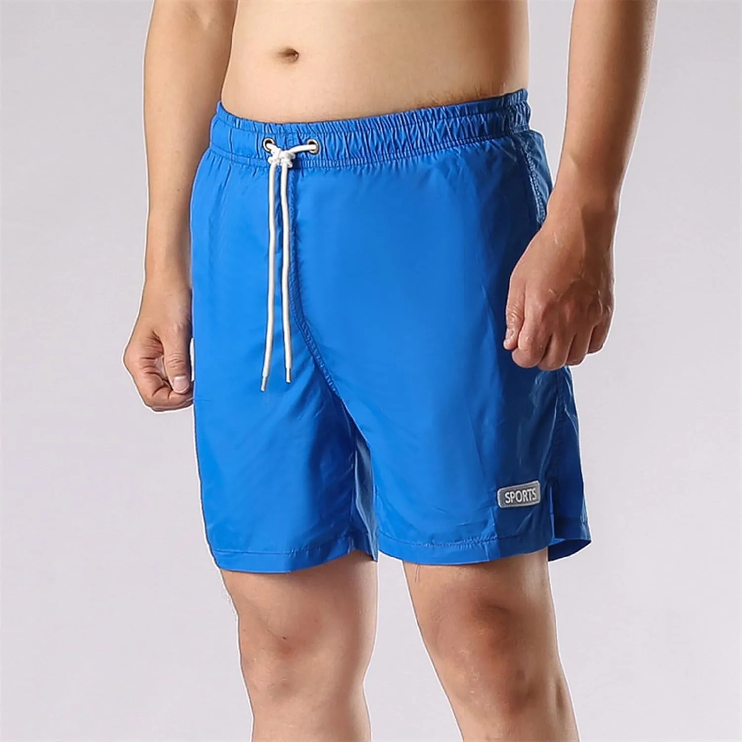 Summer Quick Dry Athletic Shorts for Men Casual Elastic Waisted Drawstring Shorts Loose Fit Running Workout Shorts