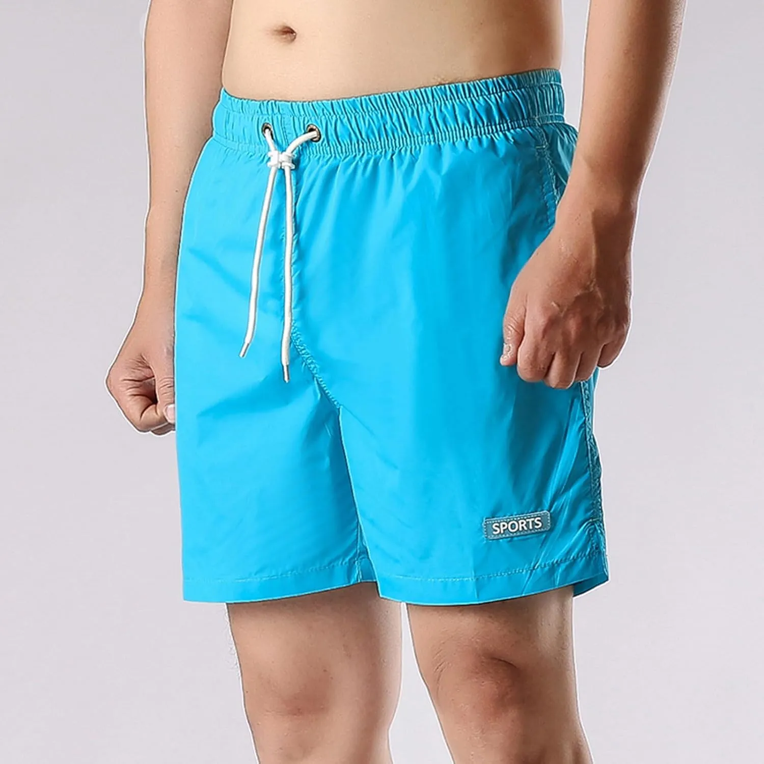 Summer Quick Dry Athletic Shorts for Men Casual Elastic Waisted Drawstring Shorts Loose Fit Running Workout Shorts