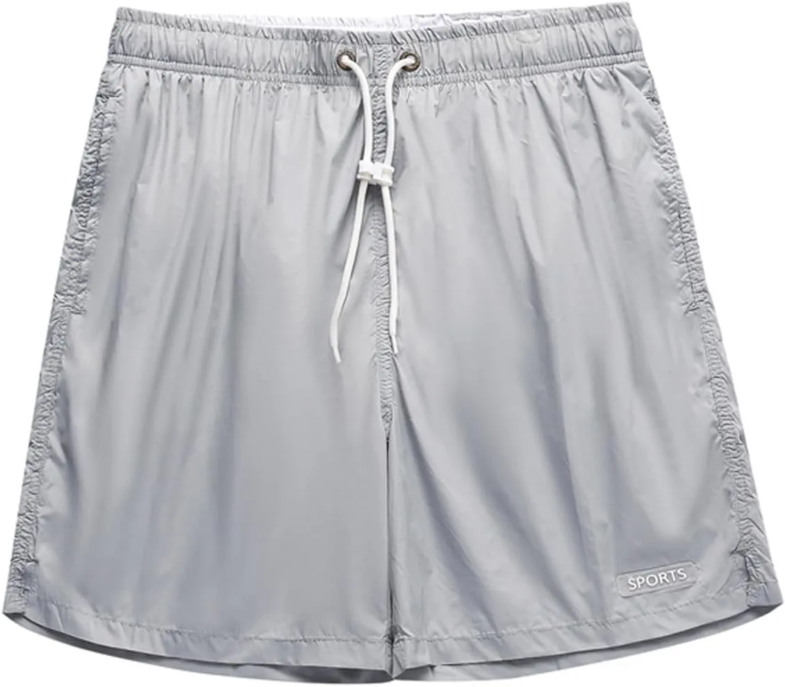 Summer Quick Dry Athletic Shorts for Men Casual Elastic Waisted Drawstring Shorts Loose Fit Running Workout Shorts