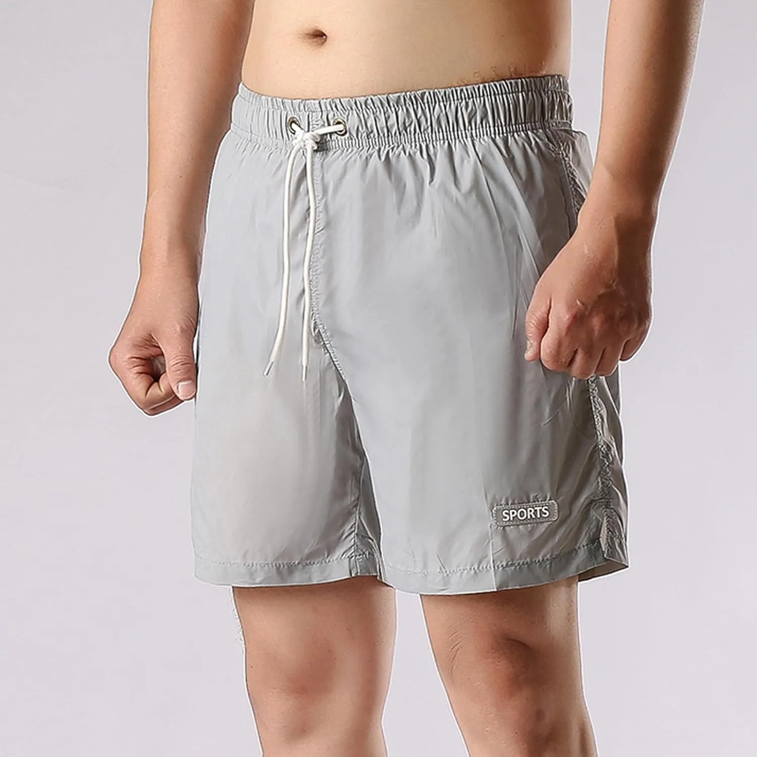 Summer Quick Dry Athletic Shorts for Men Casual Elastic Waisted Drawstring Shorts Loose Fit Running Workout Shorts