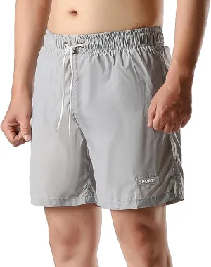 Summer Quick Dry Athletic Shorts for Men Casual Elastic Waisted Drawstring Shorts Loose Fit Running Workout Shorts