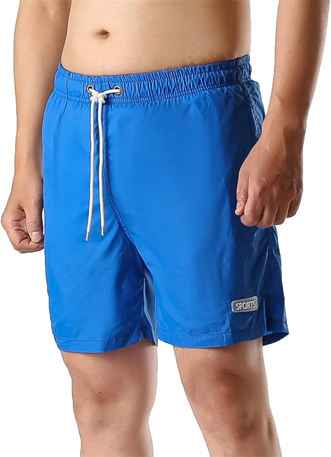 Summer Quick Dry Athletic Shorts for Men Casual Elastic Waisted Drawstring Shorts Loose Fit Running Workout Shorts