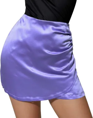 Summer Skirts for Women High Elastic Waist Satin Comfy Slim Stretchy Workout Short Skirts Womens Trendy Clothes