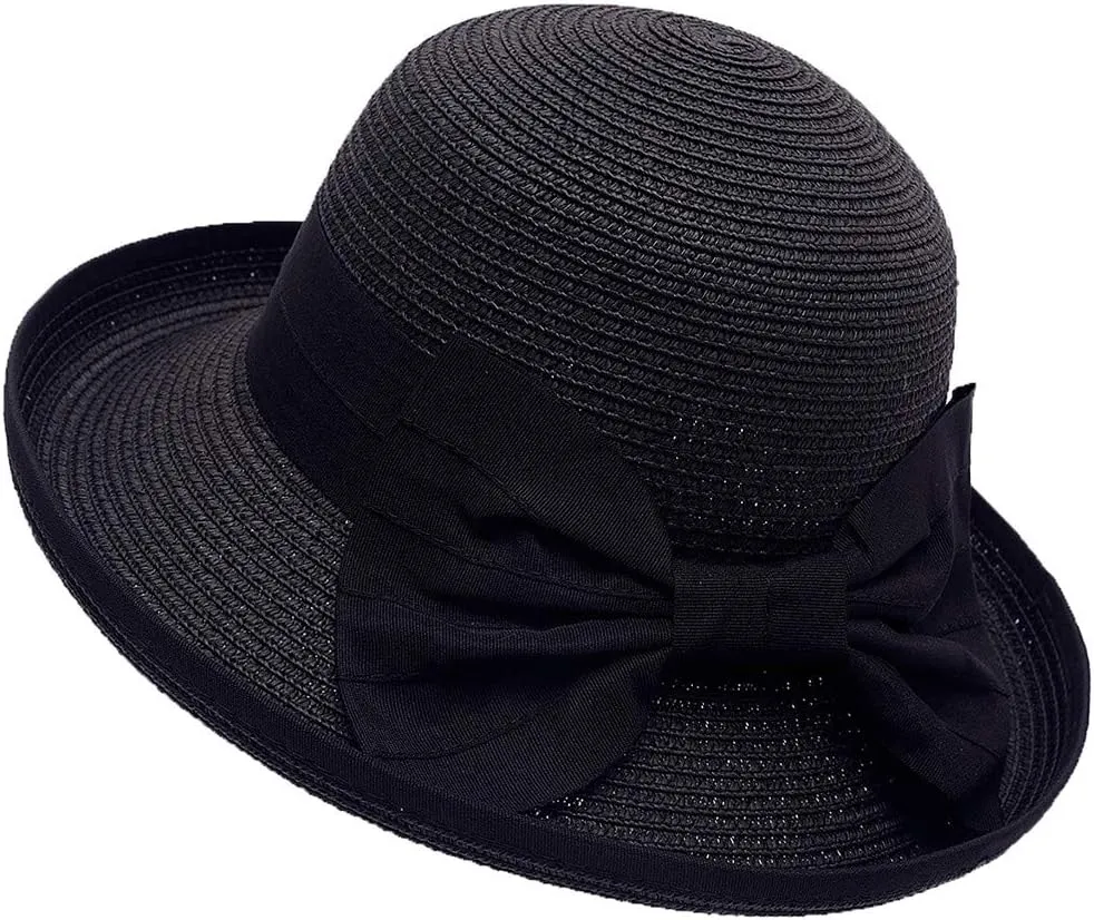 Sun Hats for Women, Straw Beach Hats UPF 50  UV Protection, Packable Womens Summer Hat for Travel