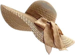 Sun Hats for Women Summer Women Straw Sun Visor Hat Wide Brim Beach Straw Panama Hat Travel Fedora Beach Sun Hats