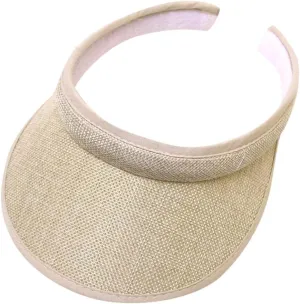 Sun Visor Hats for Women Men Summer Beach Baseball Tennis Cap Sport Wide Brim Sun Visor Uv Protection Upf50  Golf Clip
