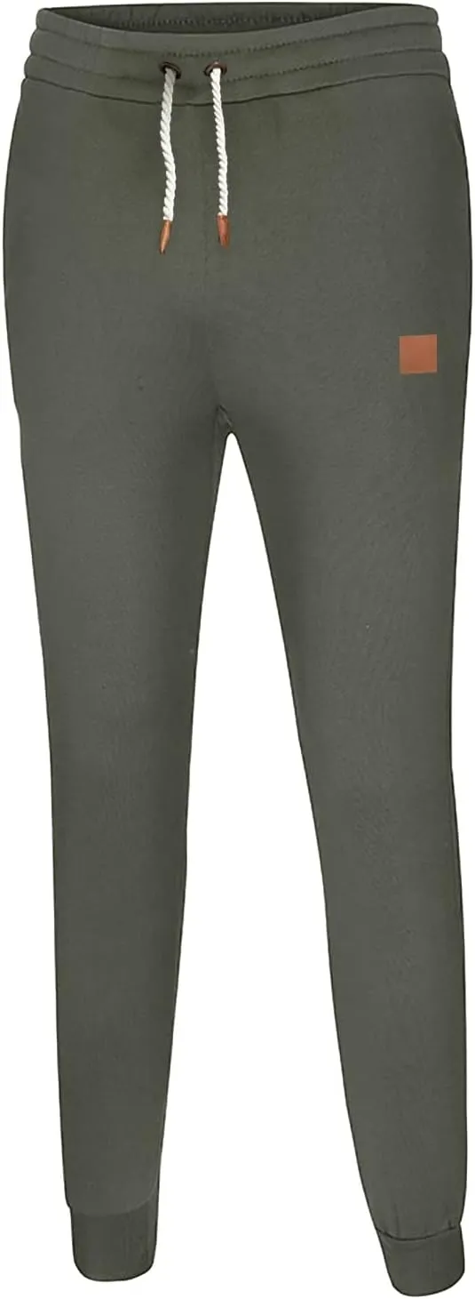 Sweatpants for Men with Pockets Pockets Men's Cargo Sweatpants Open Bottom Straight Leg Casual Fit Baggy Jogger Pants
