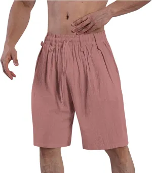 Sweatpants Shorts for Men Solid Color Pure Smooth Short Pants Lightweight Baggy Casual Lounge Cropped Pant