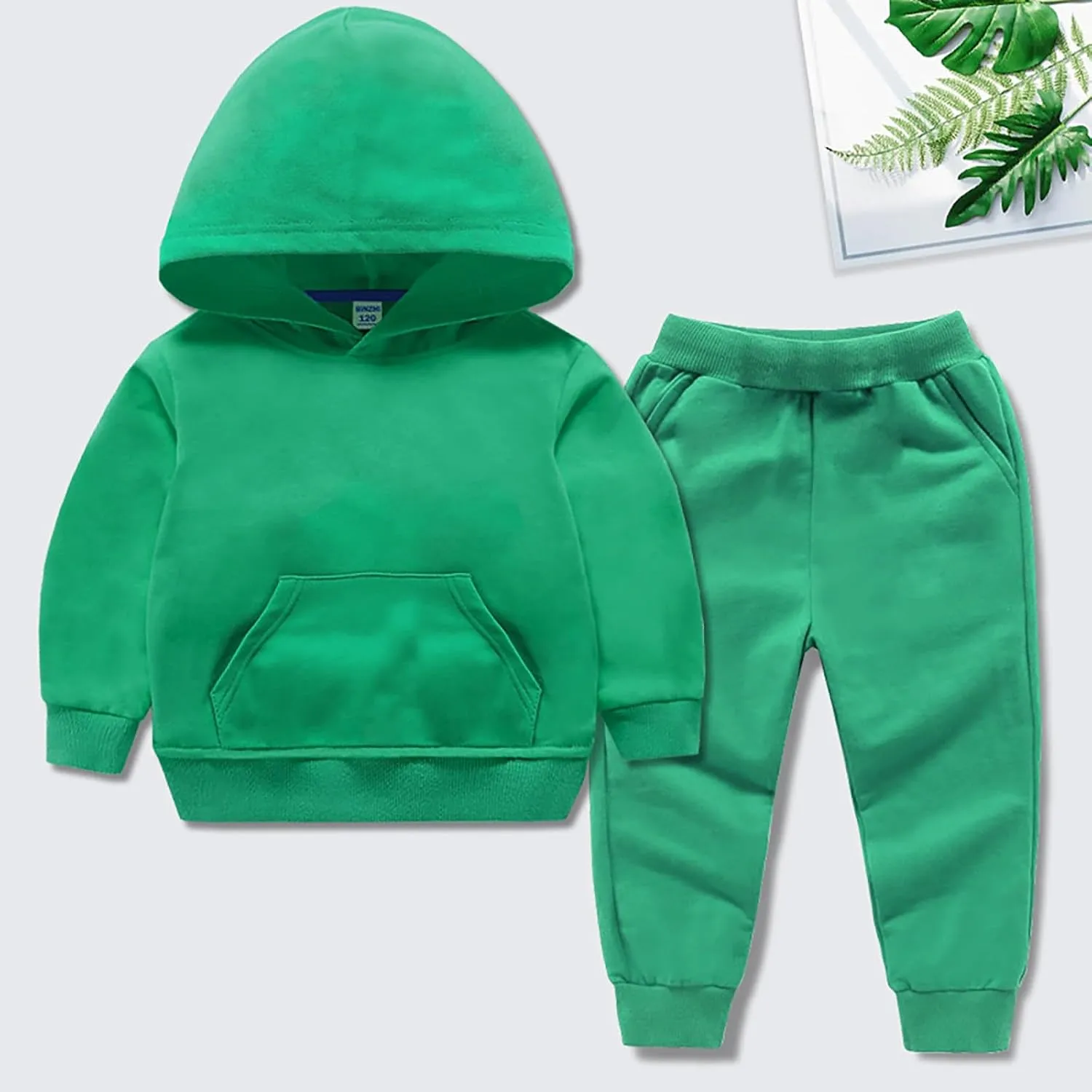 Toddler Baby Boy Fall Clothes Long Sleeve Hoodie Sweatshirt Top   Stretch Jogger Pants Outfit Infant Clothing Set