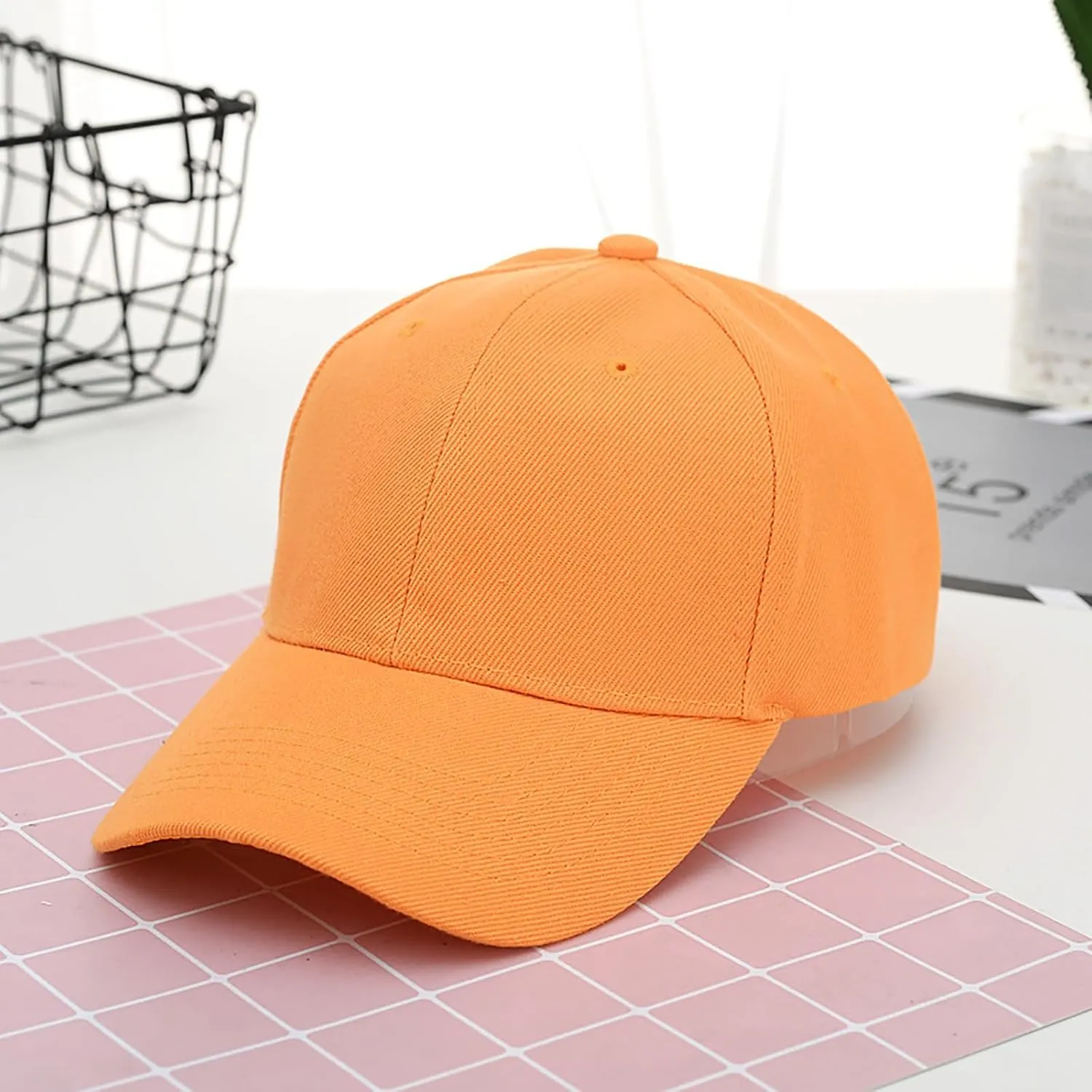 Unisex Classic Low Profile Cotton Baseball Cap Plain Blank Solid Color Soft Unconstructed Adjustable Size Dad Hat Embroidery