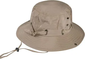 Unisex Outdoor Solid Boonie Hat Sun Hat Fishermen Fishing Hat Waterproof Wide Brim Chin Strap Breathable Hiking Fishing