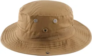 Unisex Summer Men Bonnie Hat Round Top Round Brim Waterproof Bucket Hat Sun Visor Camping Mountaineering Windproof