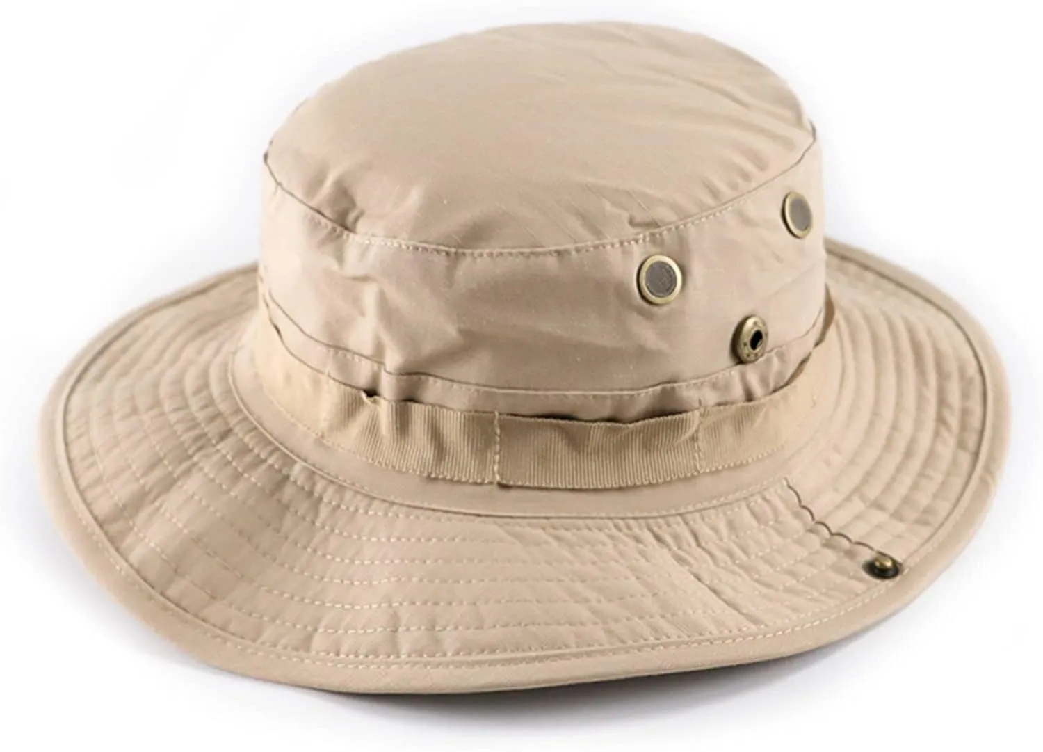 Unisex Summer Men Bonnie Hat Round Top Round Brim Waterproof Bucket Hat Sun Visor Camping Mountaineering Windproof