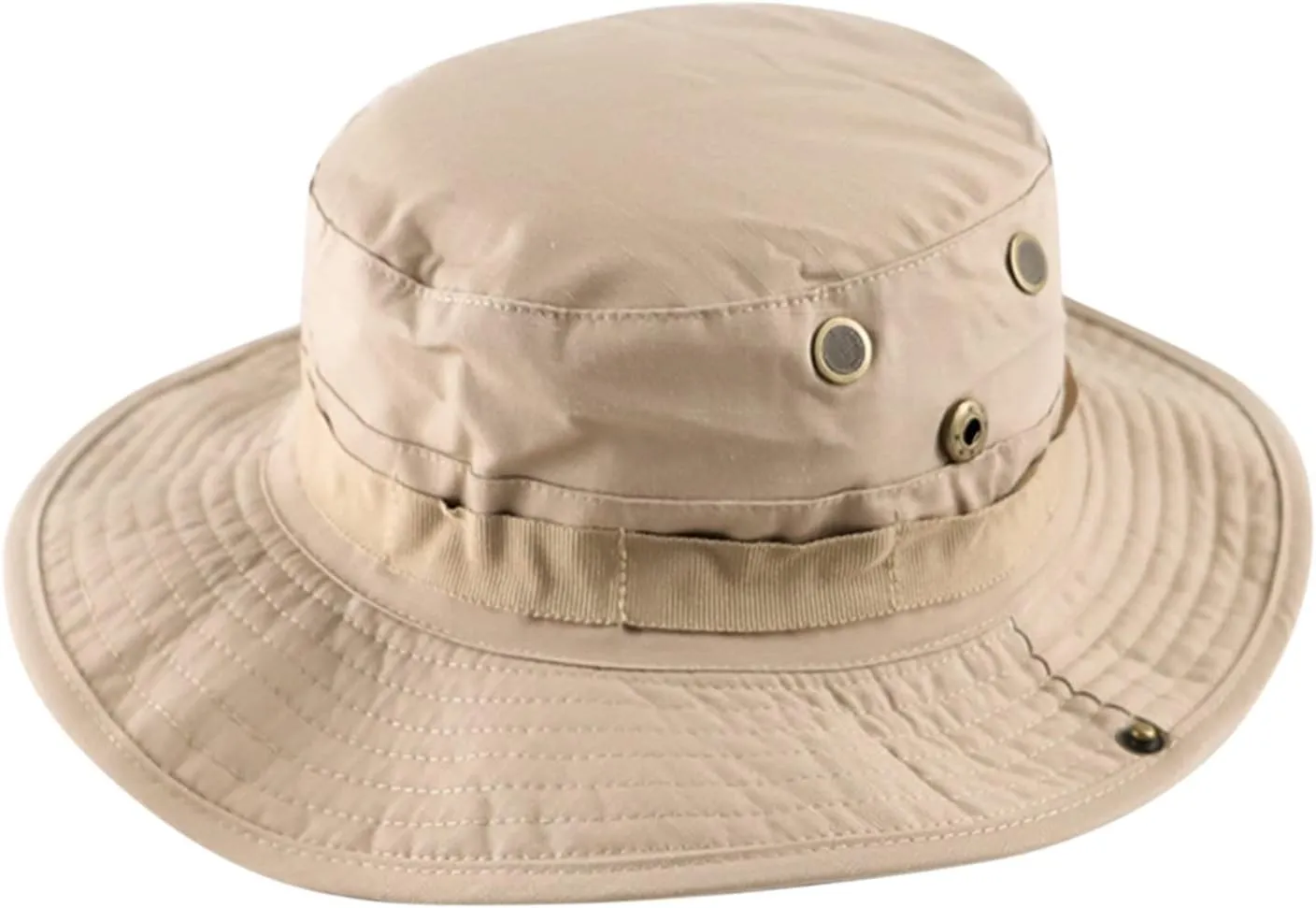 Unisex Summer Men Bonnie Hat Round Top Round Brim Waterproof Bucket Hat Sun Visor Camping Mountaineering Windproof