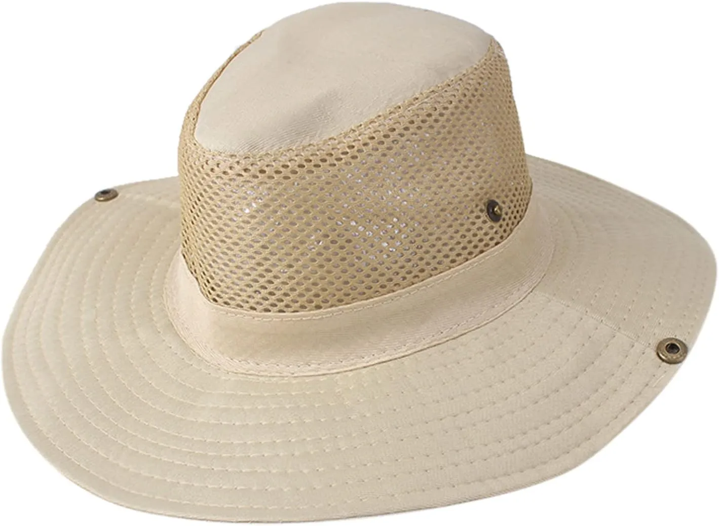 Wide Brim Sun Protection Cap Outdoor Unisex Bucket Hats for Hiking Beach Fishing Safari UPF 50  Summer Work
