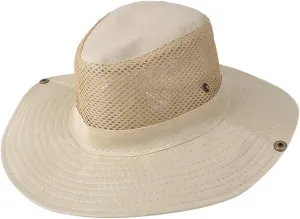 Wide Brim Sun Protection Cap Outdoor Unisex Bucket Hats for Hiking Beach Fishing Safari UPF 50  Summer Work