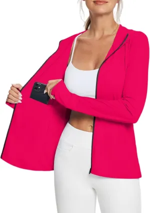 Womens 2025 Upf50  Ice Silk Sun Shirts Zip Up Hiking Breathable Long Sleeve Travel Jacket Summer Outdoor Coats Tops