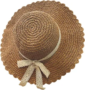 Womens Beach Sun Straw Hat Floppy Packable Short Brim Roll Up Panama Hat Straw Fedora Hats for Women