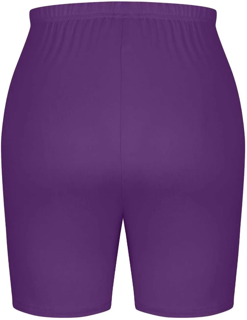 Womens Capri Leggings 2025 High Waist Elastic Biker Shorts Casual Solid Comfy Breathable Workout Running Yoga Pants
