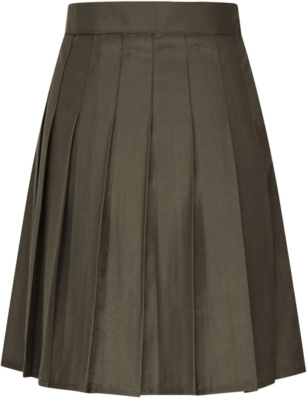 Women's High Waisted Pleated Midi Skirt, Solid Color Basic A-Line Skirts School Uniform Outdoor Sports Tennis Skirt